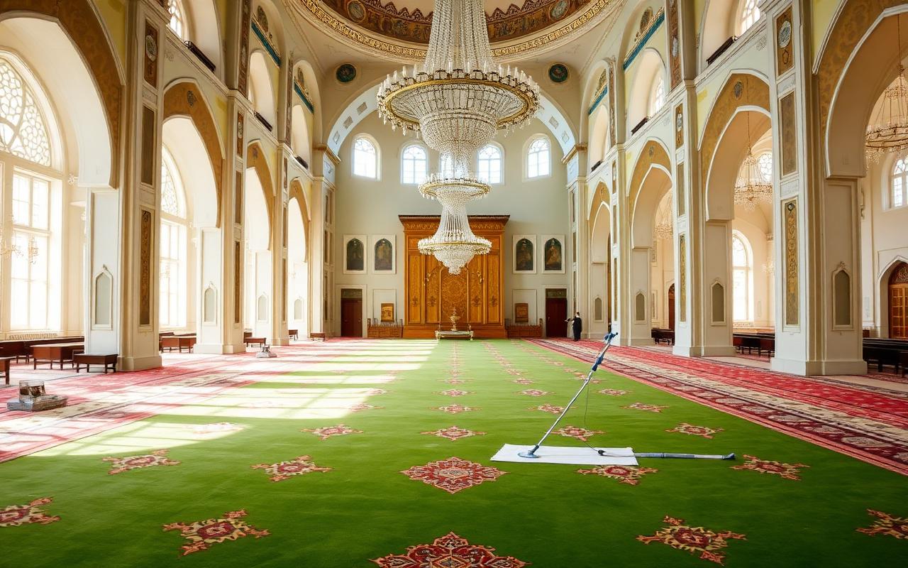 Yerinde cami halısı yıkama – İstanbul cami halı temizliği